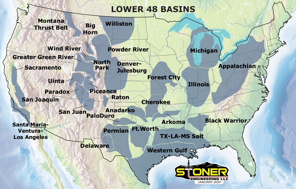 USA Lower 48 Basins